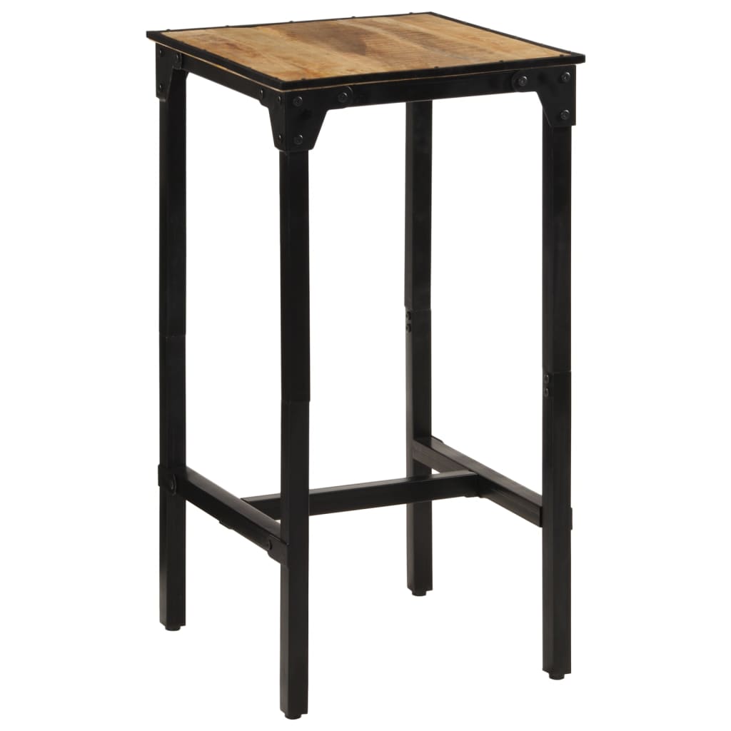 Bar Table 60x55x107 cm Solid Rough Wood Mango - Charlotte Dunes