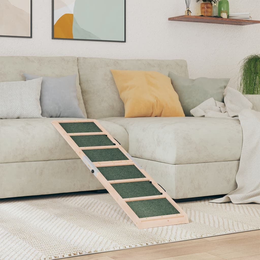 Dog Ramp Green 120x30cm Solid Wood Fir - Millennium Furniture