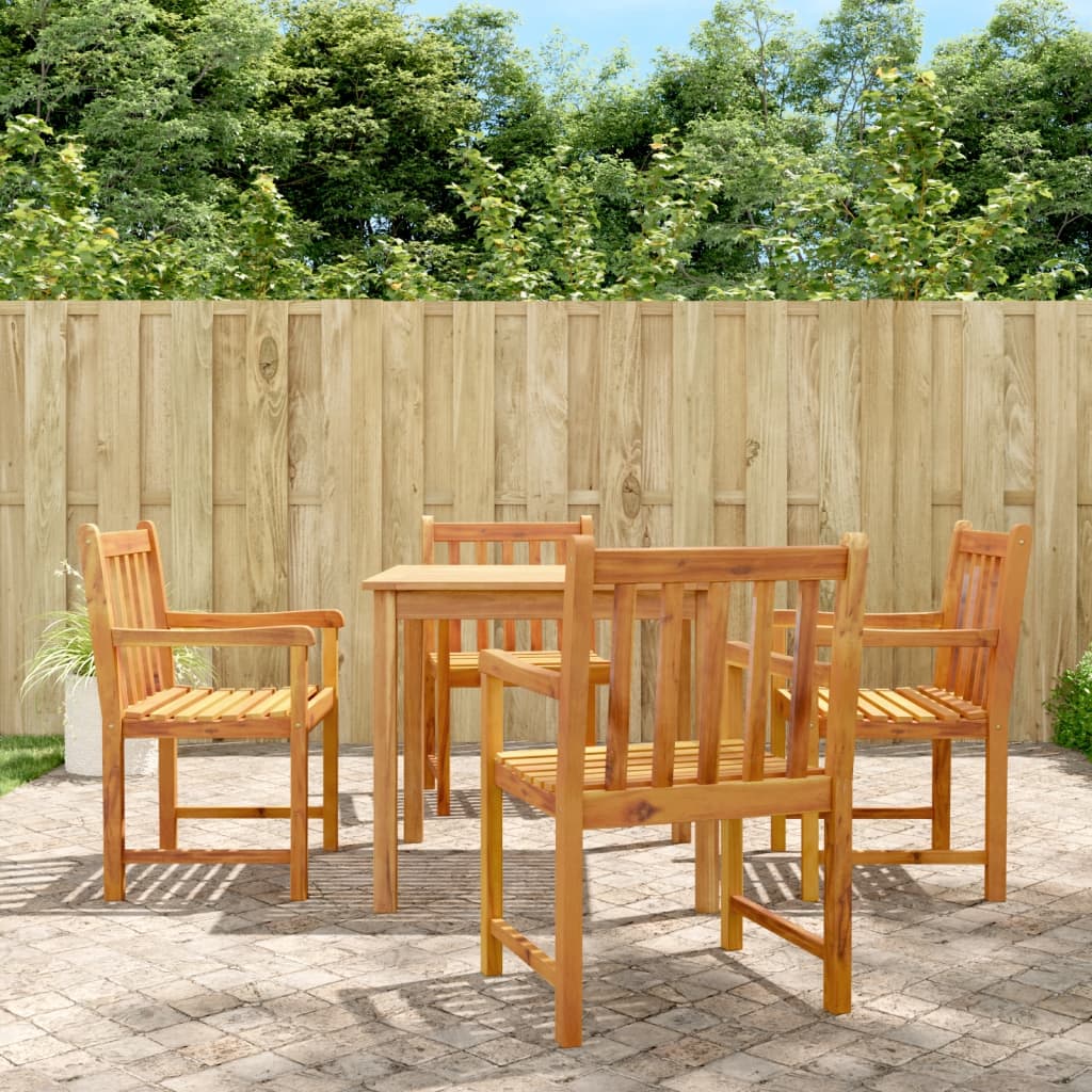 Garden Chairs 4 pcs 56x55.5x90 cm Solid Wood Acacia - Sid & Sam