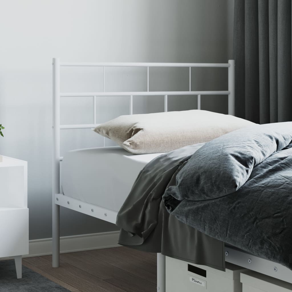 Metal Headboard White 107cm - Merkel Designers