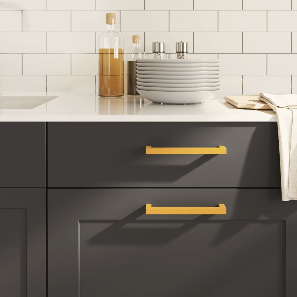 Cabinet Handles 10 Pcs Gold 160mm Stainless Steel - Discount Dealers
