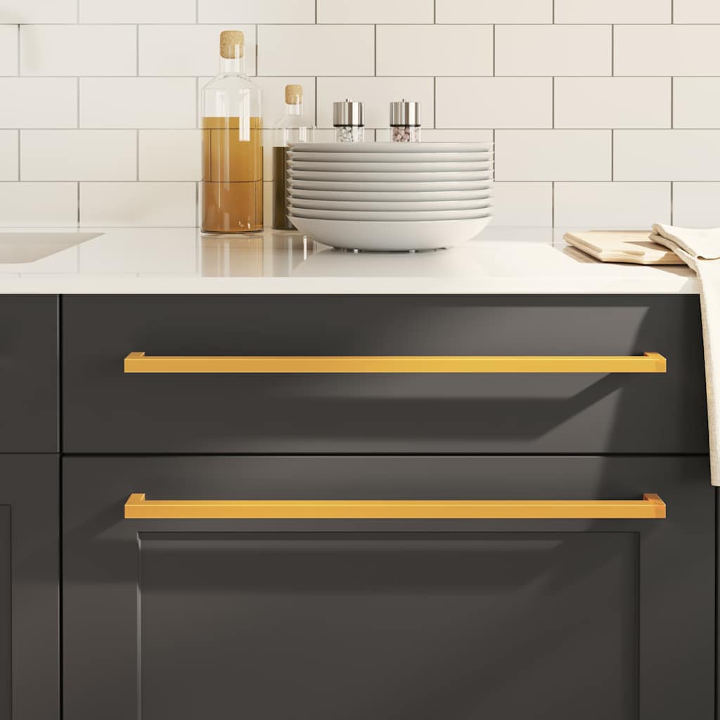Cabinet Handles 5 pcs Gold 480 mm Stainless Steel - vid-155395 - Design Hut