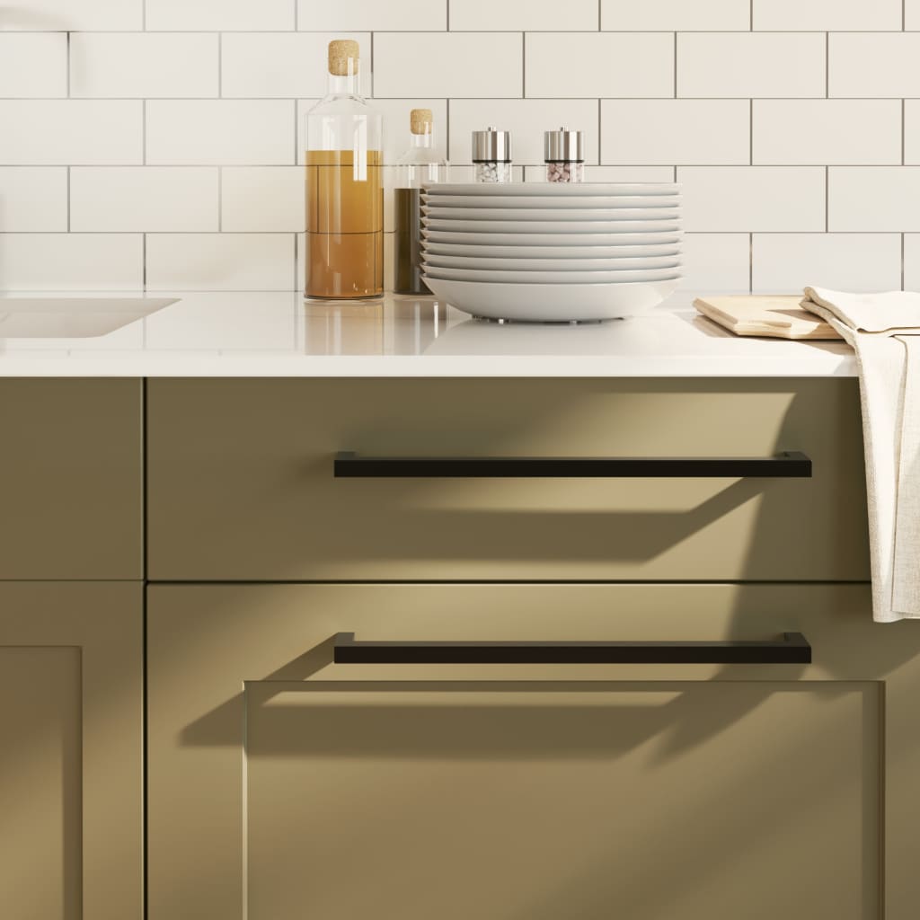 Cabinet Handles 5 Pcs Black 320mm Stainless Steel - Millennium Furniture