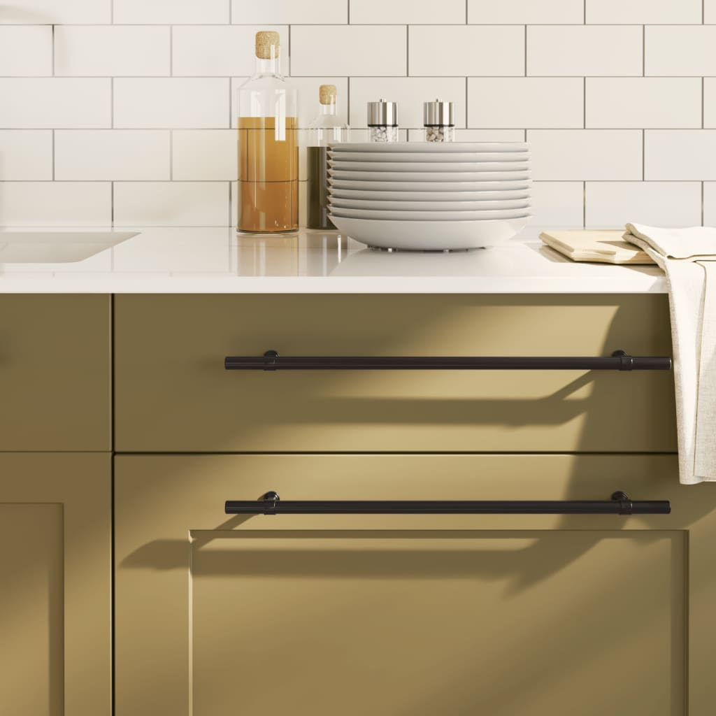 Cabinet Handles 5 Pcs Black 320mm Stainless Steel - Sid & Sam