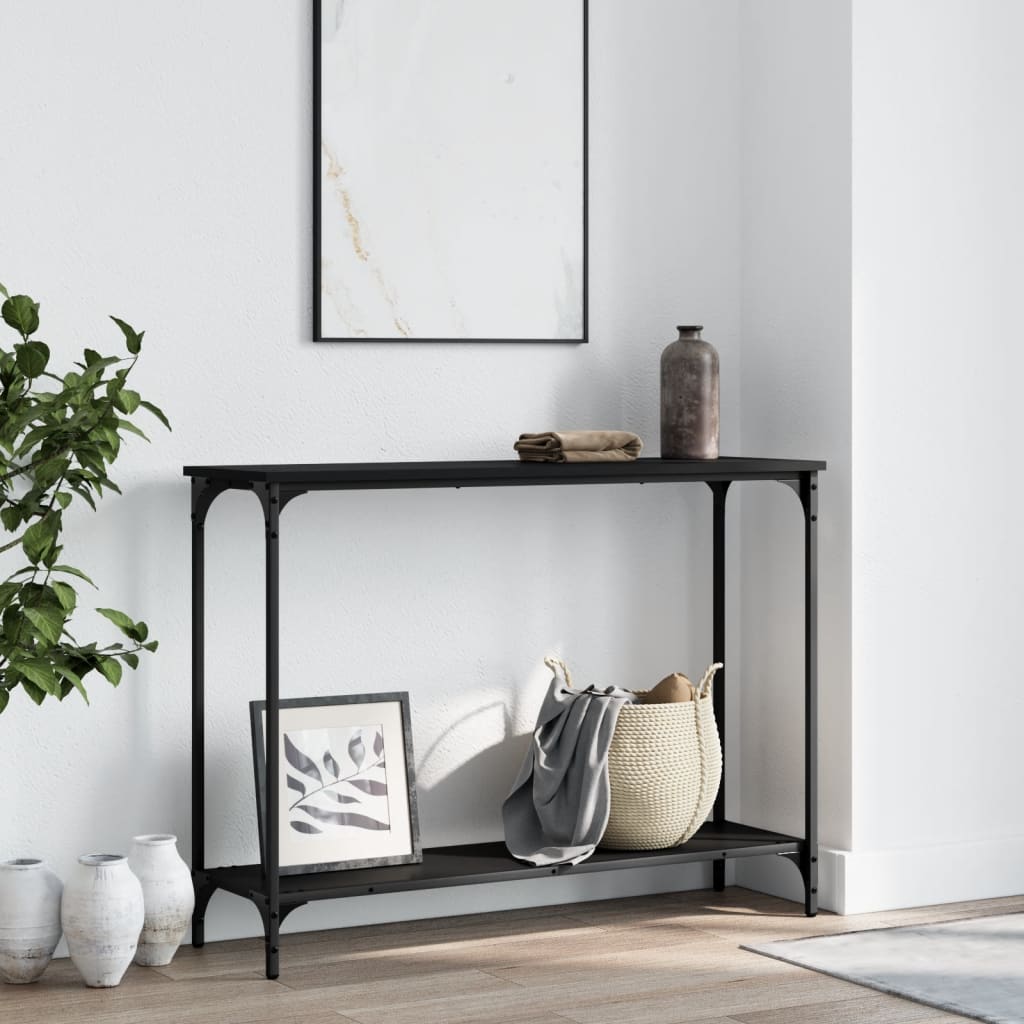Console Table Black 101x30.5x75 cm Engineered Wood - Casper Homes