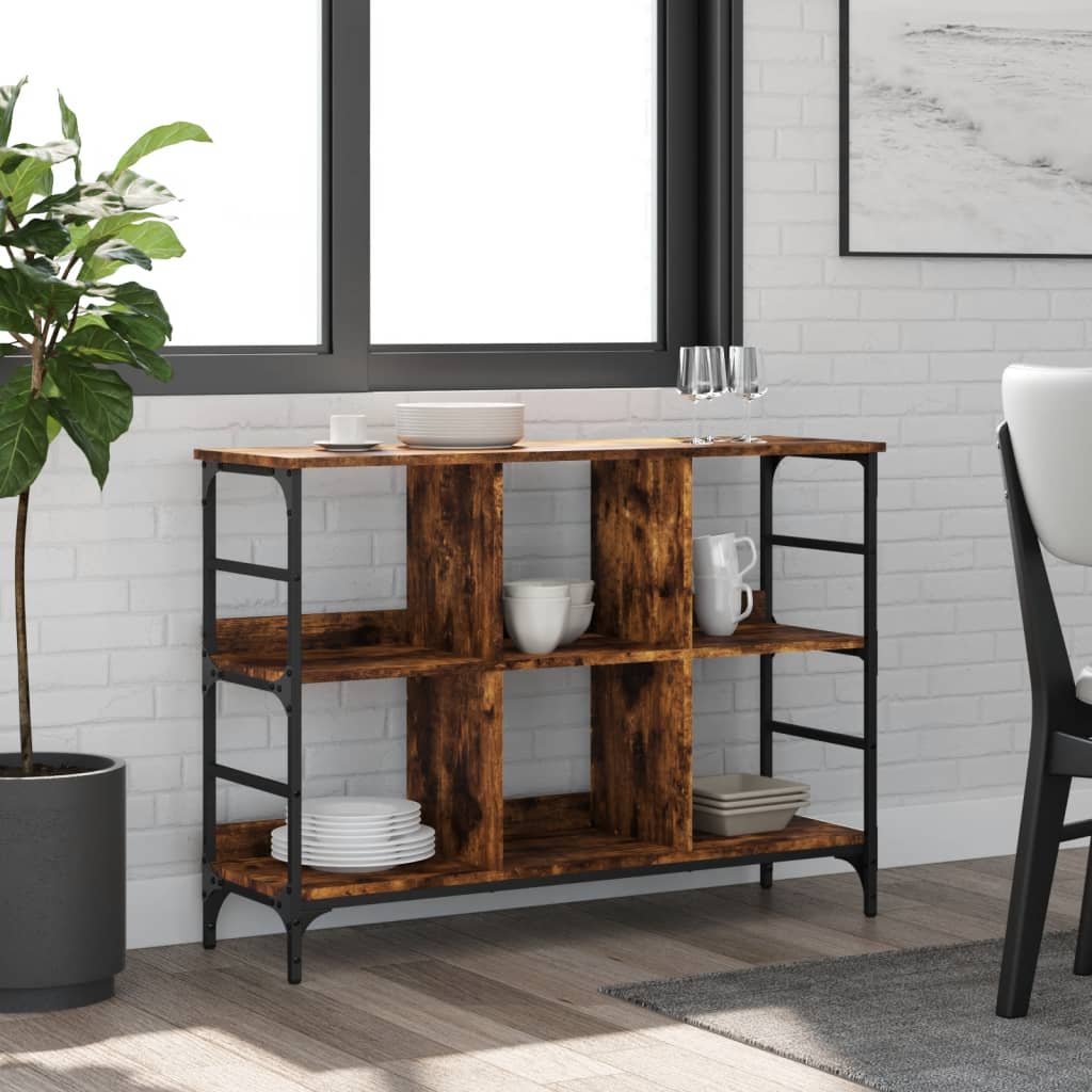 Sideboard Smoked Oak 102x32x73.5 cm Engineered Wood - Brittle & Co
