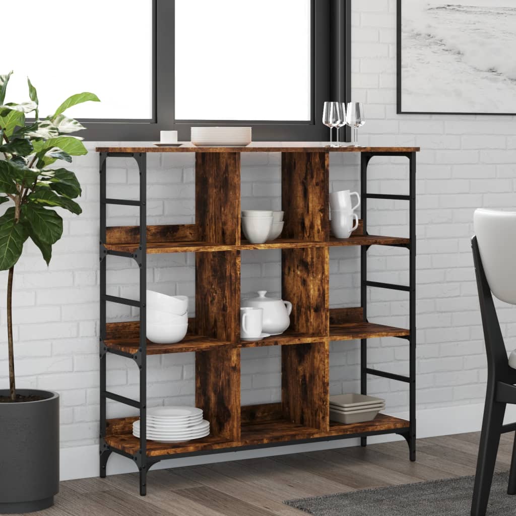 Sideboard Smoked Oak 102x32x103.5 cm Engineered Wood - Direct Imports