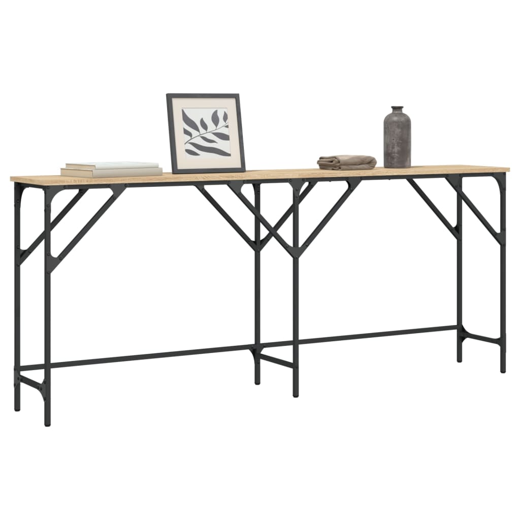Console Table Sonoma Oak 180x29x75 cm Engineered Wood - All Things Good