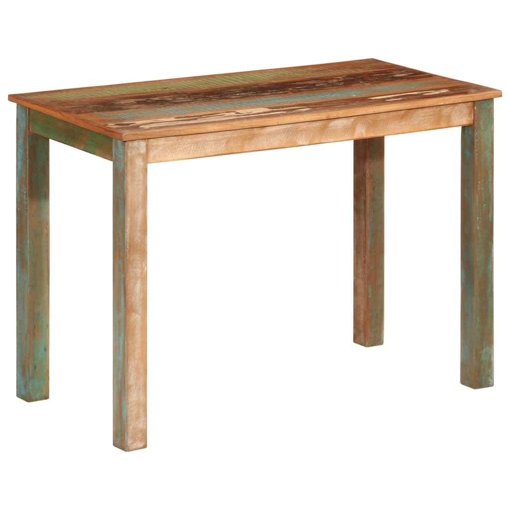 Dining Table 110x55x76 cm Solid Wood Reclaimed - Decor Base