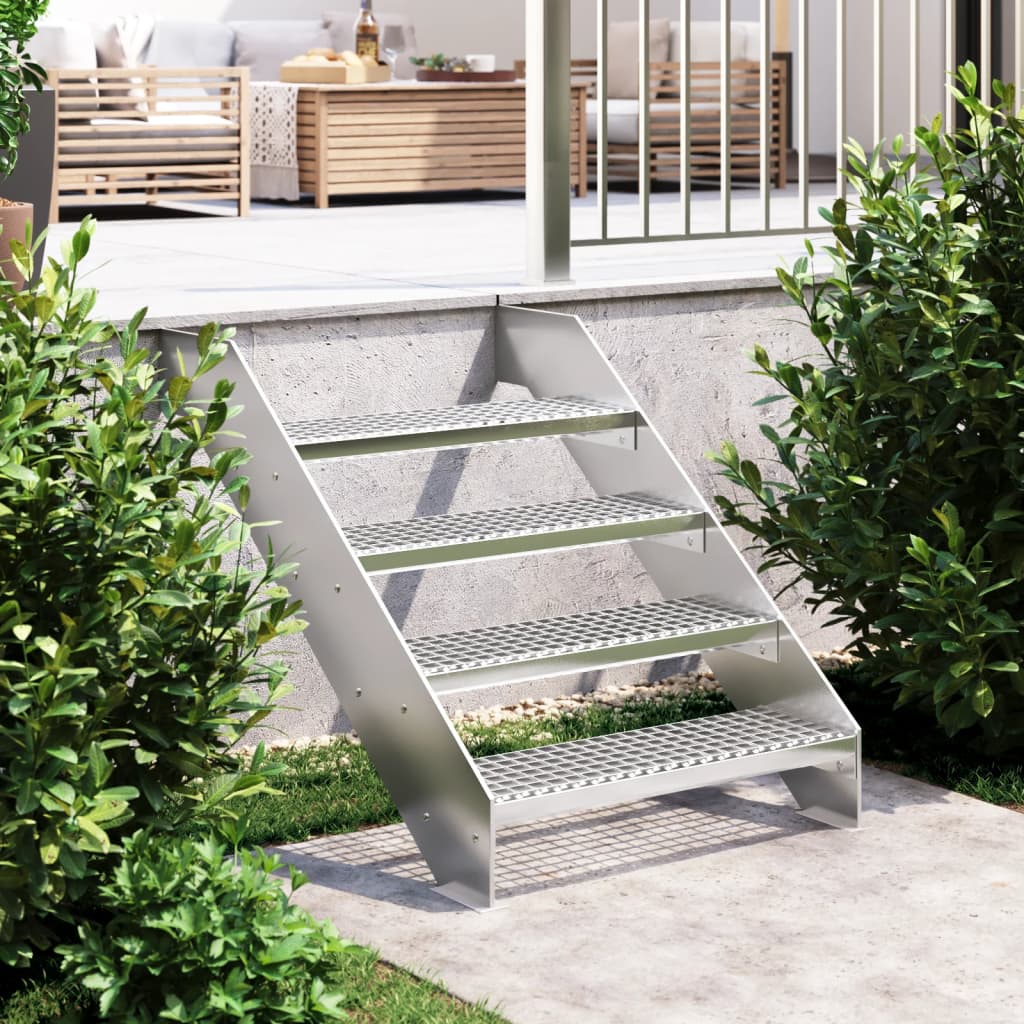 Grate Step 70x24x7 cm Galvanised Steel - Sid & Sam