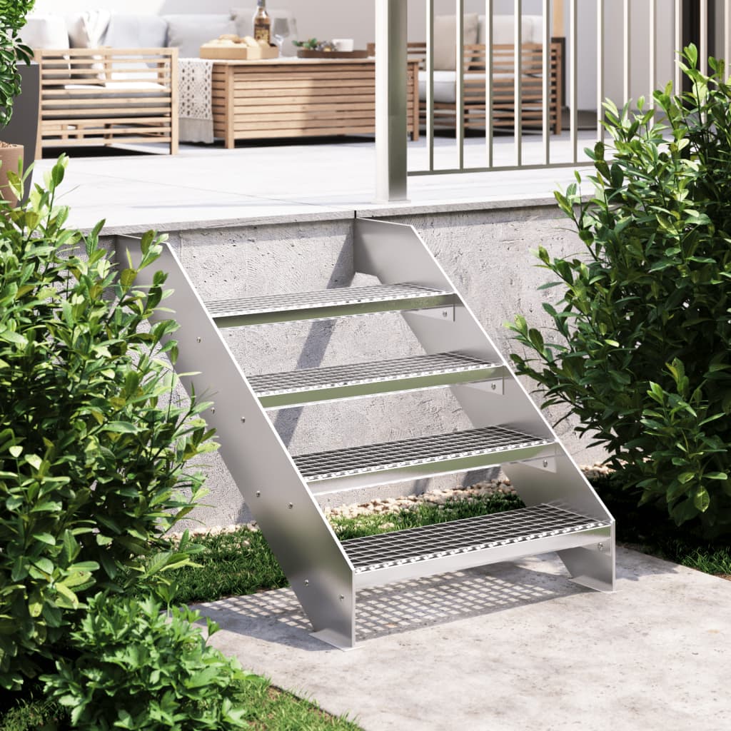Grate Step 70x24x7 cm Galvanised Steel - Millennium Furniture