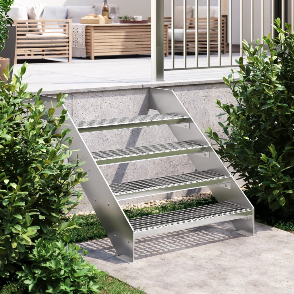 Grate Step 80x24x7 cm Galvanised Steel - Merlin Deals