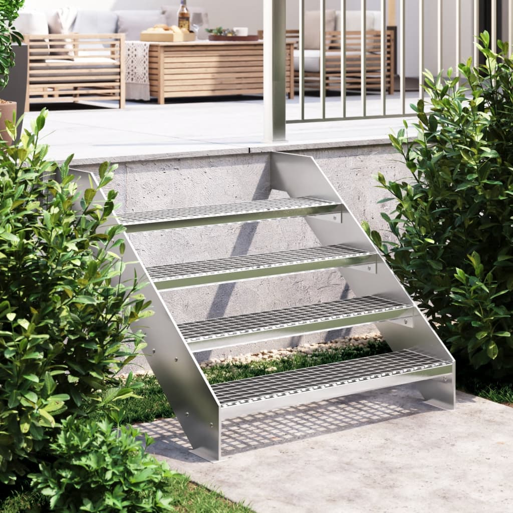 Grate Step 90x24x7 cm Galvanised Steel - The Home Maker