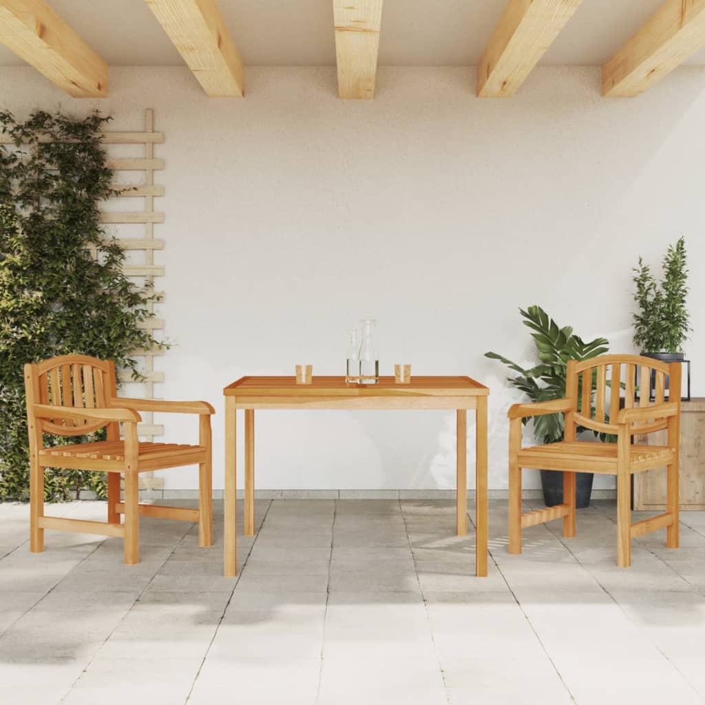 3 Piece Garden Dining Set Solid Wood Teak - Merkel Designers
