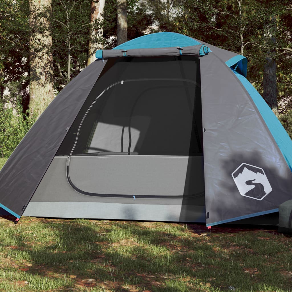 Camping Tent 2 Persons Blue 224x248x118 cm 185T Taffeta - Direct Imports