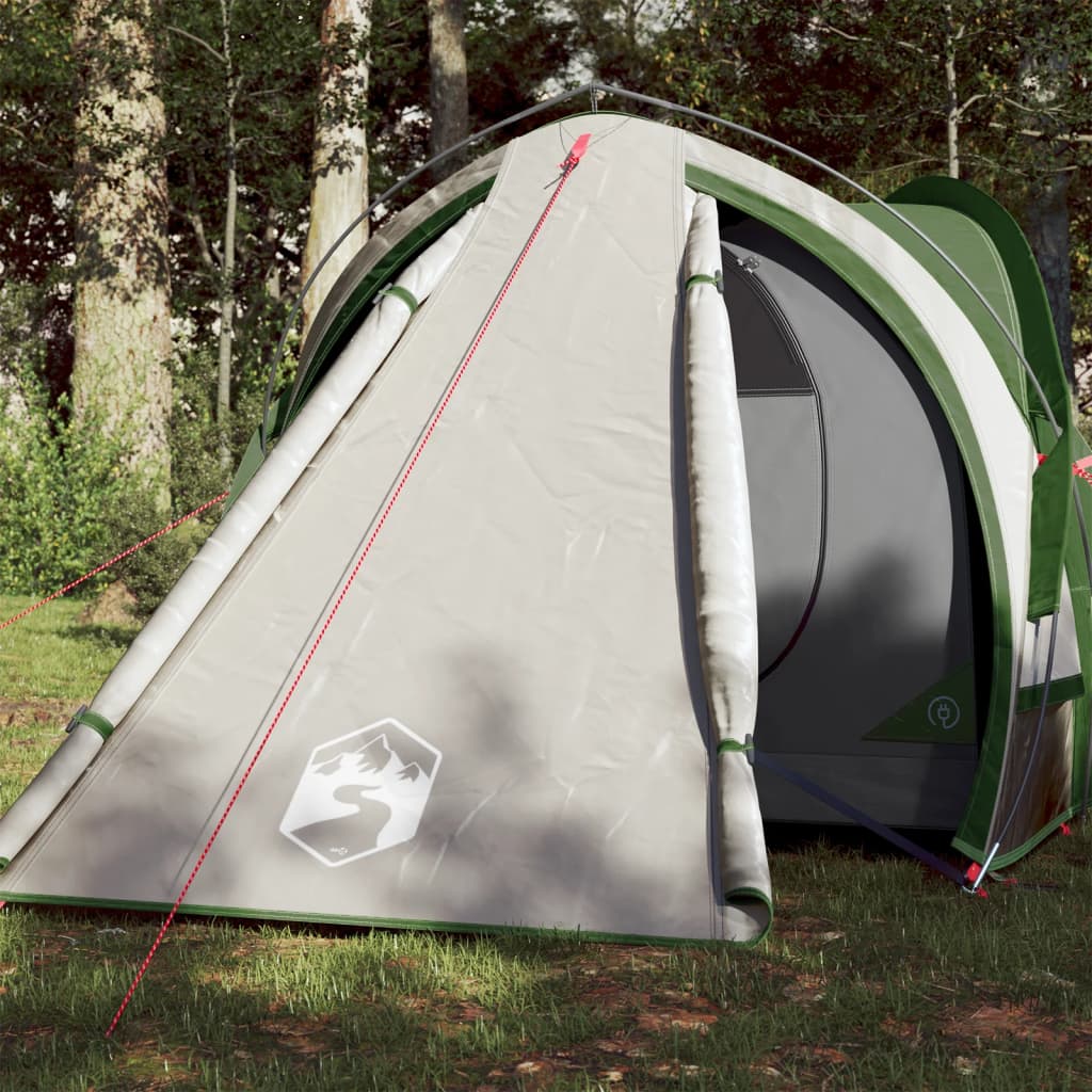 Camping Tent 2 Persons Green 320x140x120 cm 185T Taffeta - Direct Imports