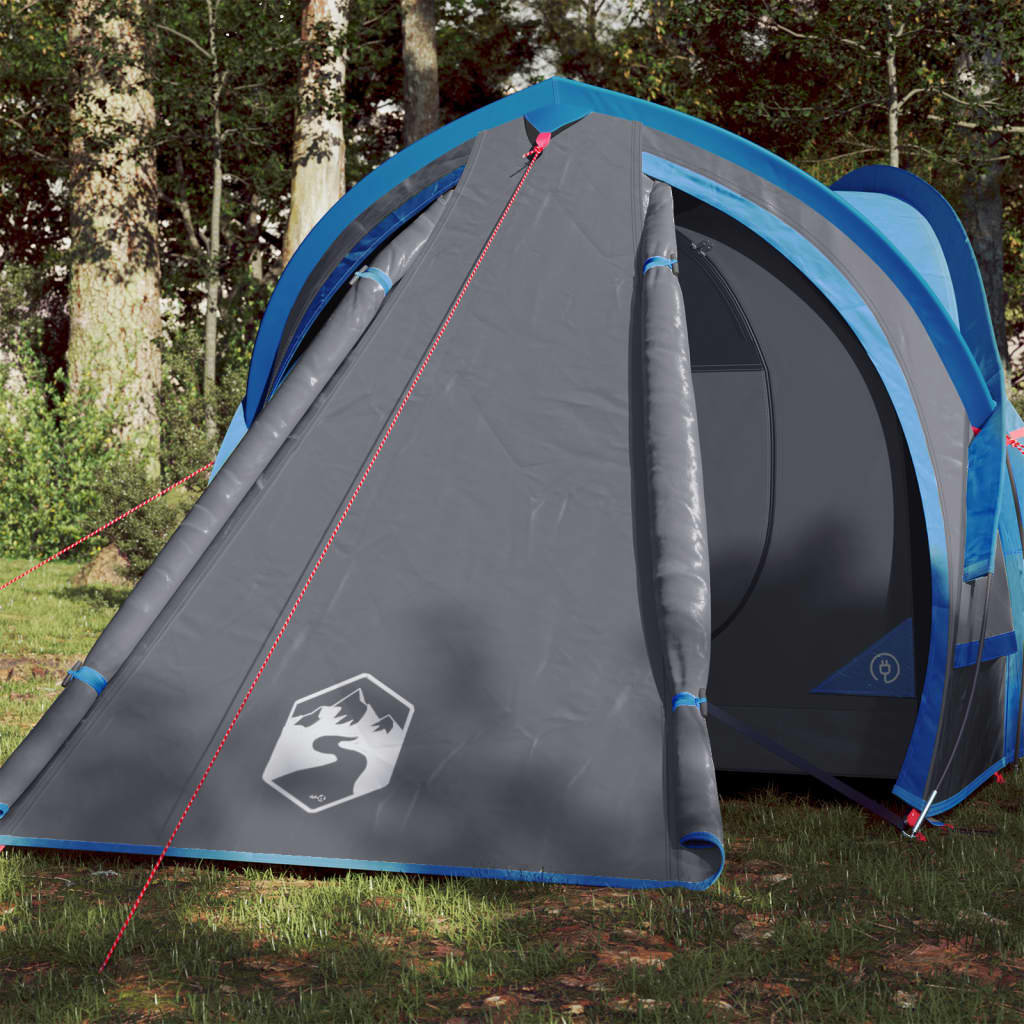 Camping Tent 2 Persons Blue 320x140x120 cm 185T Taffeta - Merlin Deals