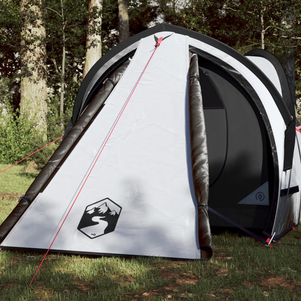 Camping Tent 2 Persons White 320x140x120 cm 185T Taffeta - Merlin Deals