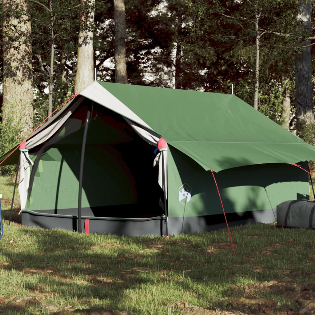 Camping Tent 2 Persons Green 193x122x96 cm 185T Taffeta - Style and Chic