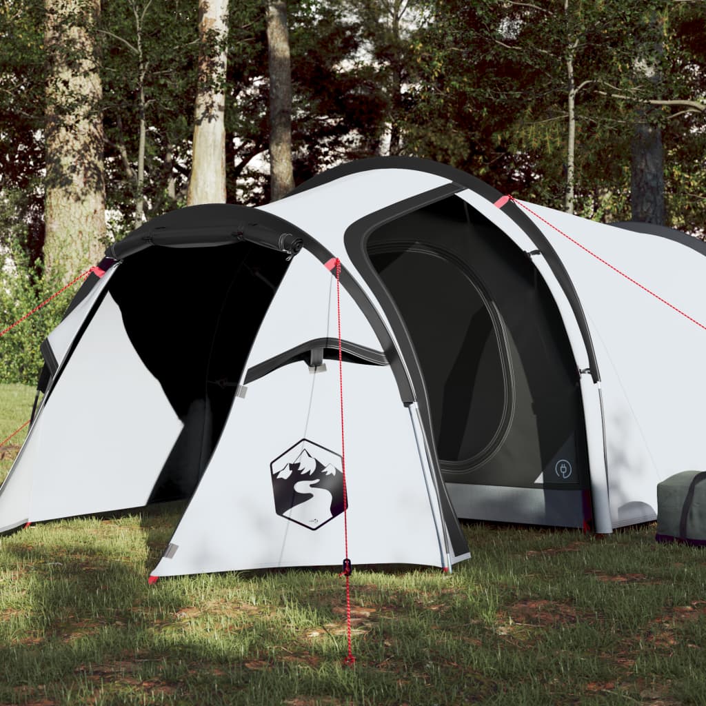 Camping Tent 3 Persons White 370x185x116 cm 190T Taffeta - Direct Imports