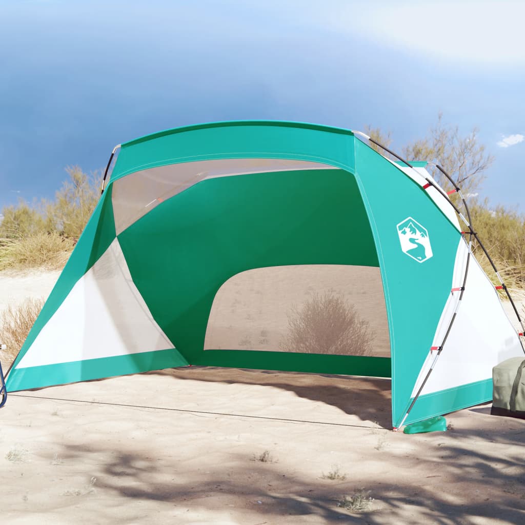 Beach Tent Sea Green 274x178x170/148 cm 185T Taffeta - Merlin Deals