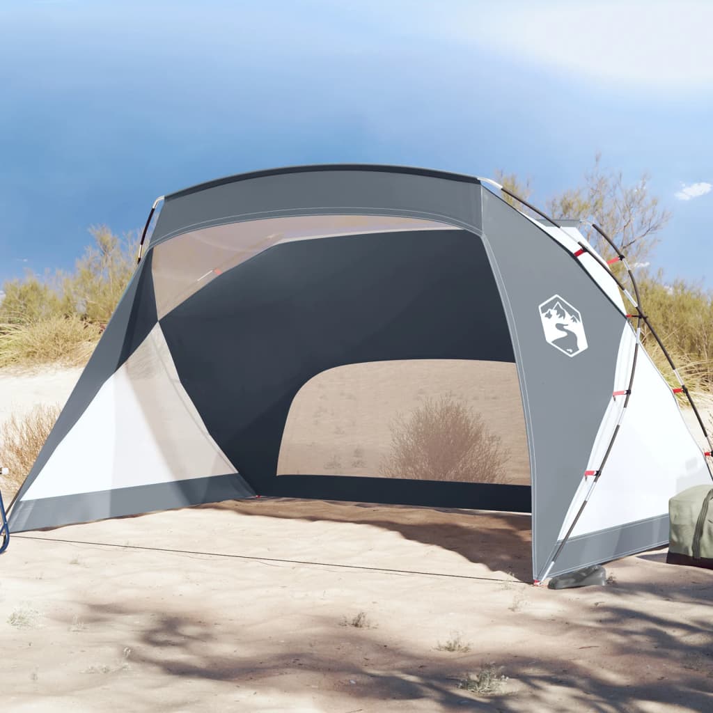 Beach Tent Grey 274x178x170/148 cm 185T Taffeta - Brittle & Co