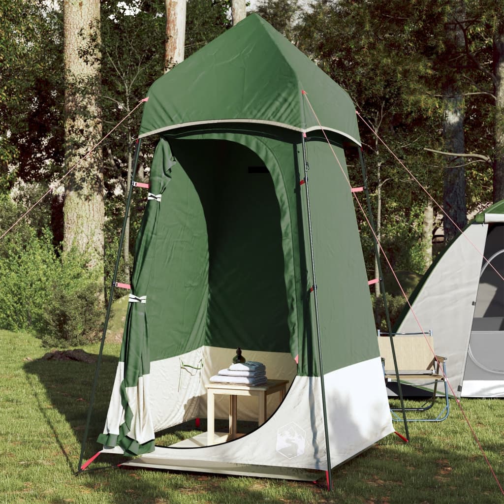 Privacy Tent Green 121x121x225 cm 190T Taffeta - The Home Maker
