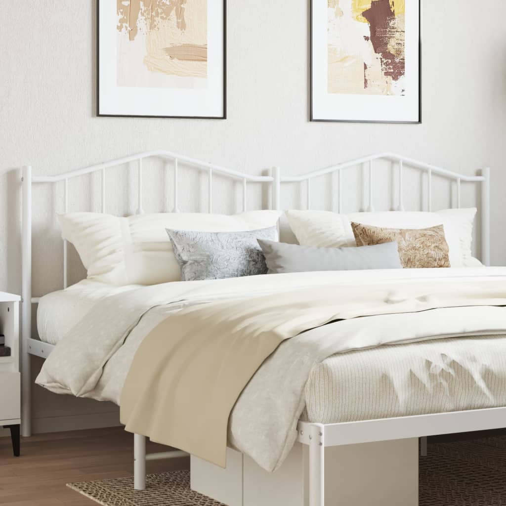 Metal Headboard White 180cm - Brittle & Co