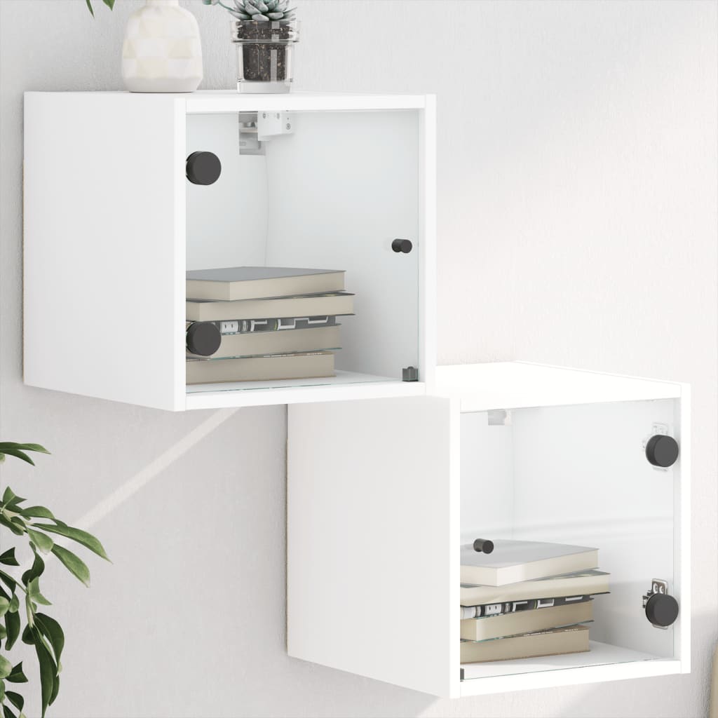 Bedside Table - MAPLE 2 Piece Nightstand White 35cm - R and M Furniture