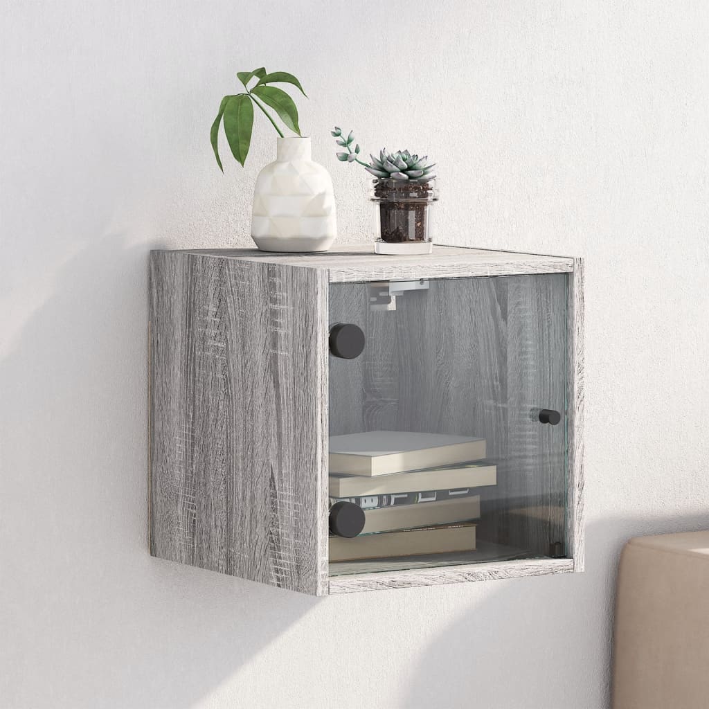 Bedside Table - MARION Nightstand Grey Sonoma 35cm - The Home Maker