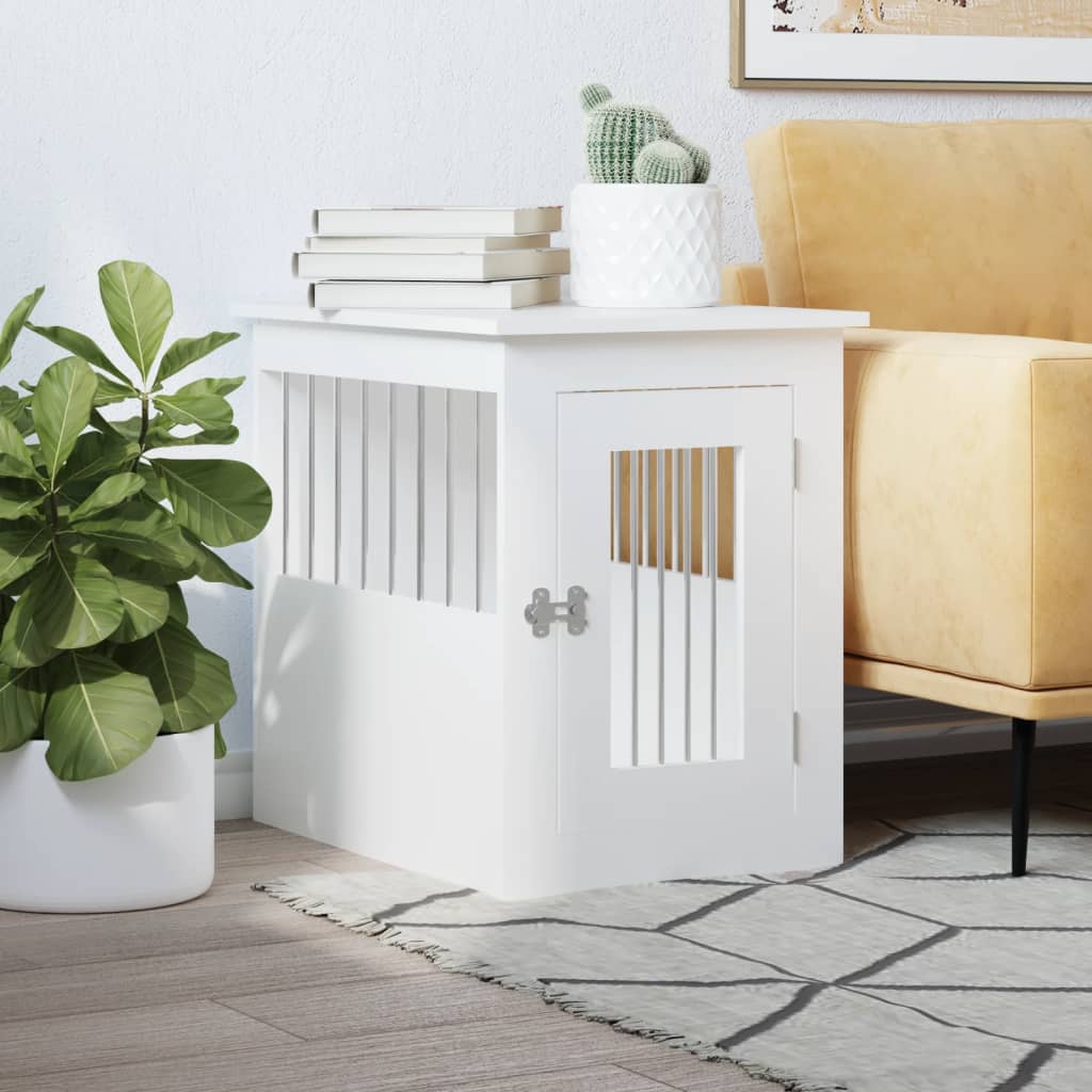 Dog Crate Furniture White 45x62x59 cm Engineered Wood - Millennium Furniture