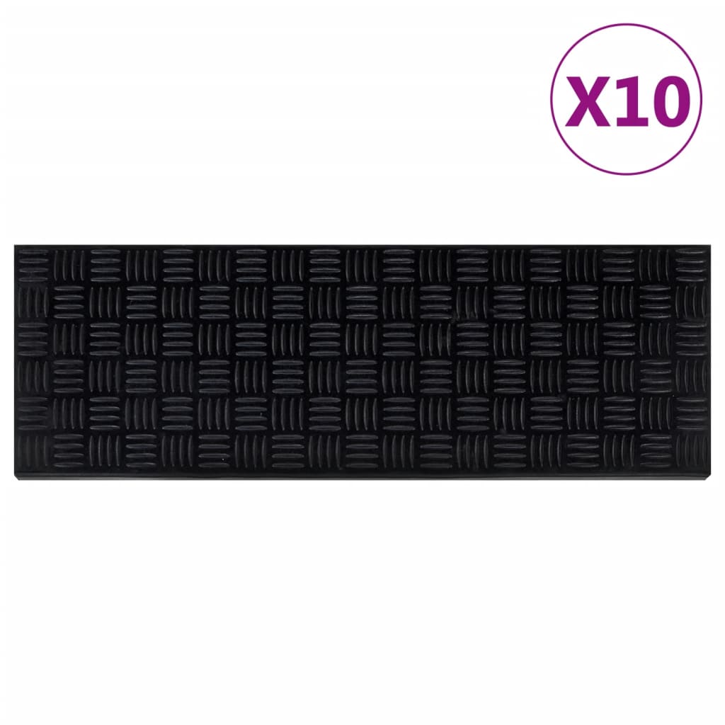 Stair Treads 10 Pcs 25x75cm Rubber - Casper Homes
