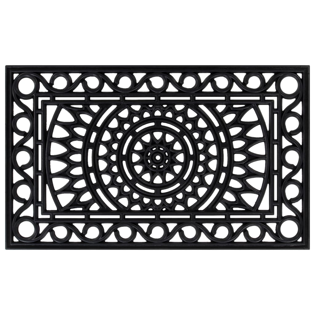 Door Mat Rectangular 45x75 cm Rubber - Direct Imports
