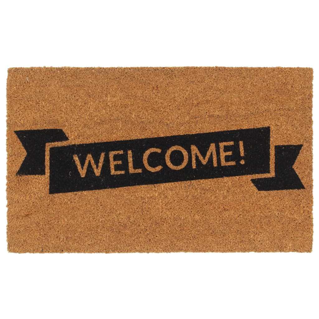Door Mat Natural 45x75 cm Tufted Coir - Brittle & Co