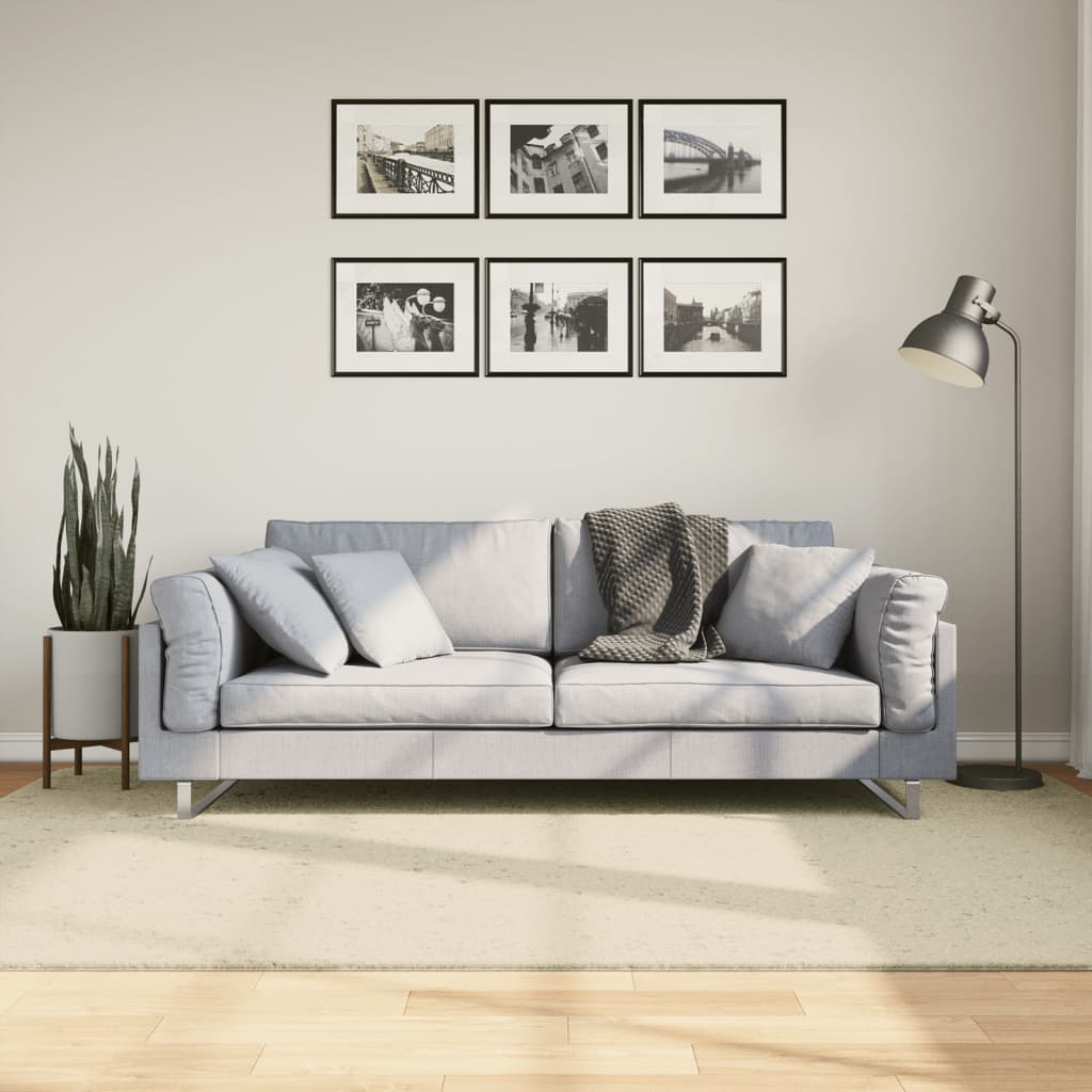 Rug Short Pile Soft and Washable Cream 160x230cm - The Home Maker