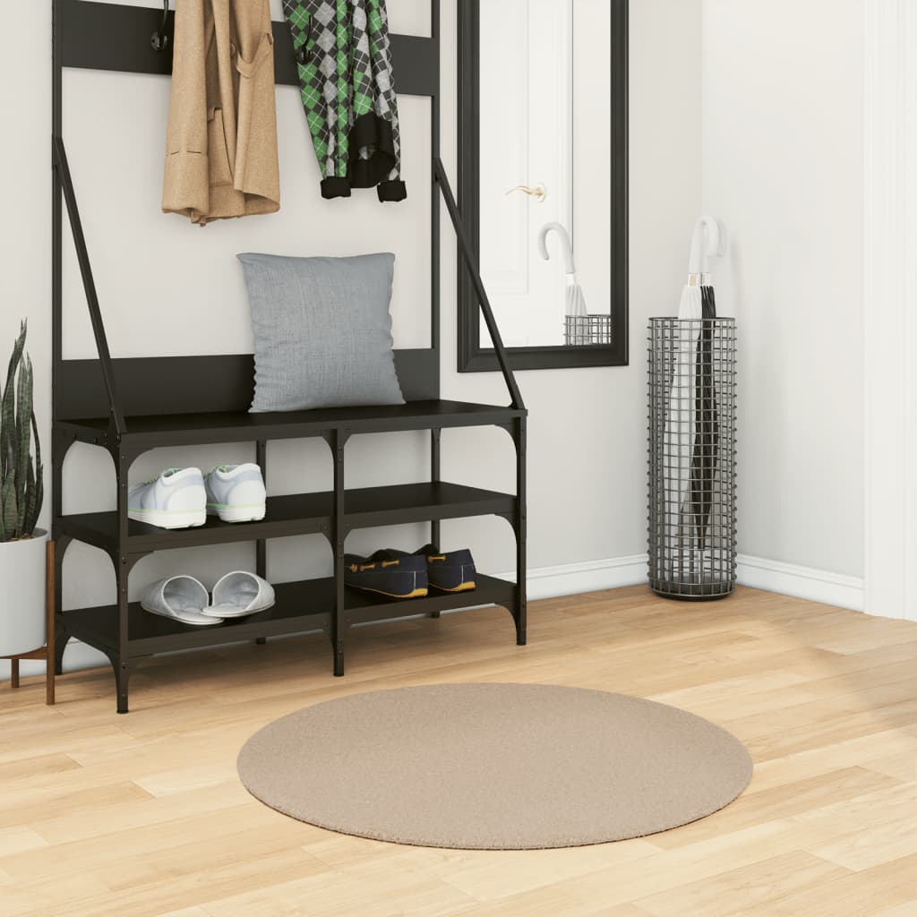 Rug Short Pile Soft and Washable Sand 80cm - Casper Homes