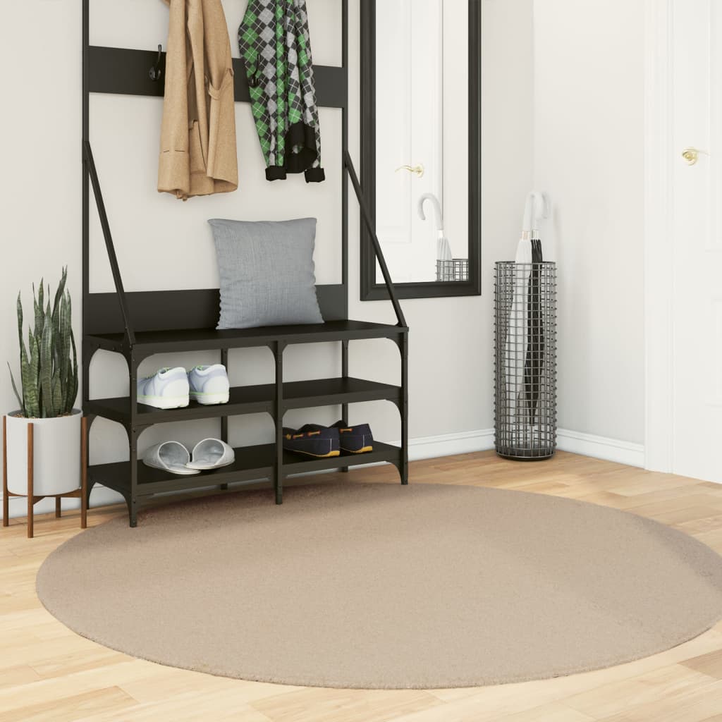 Rug HUARTE Short Pile Soft and Washable Sand 160 cm - Design Hut