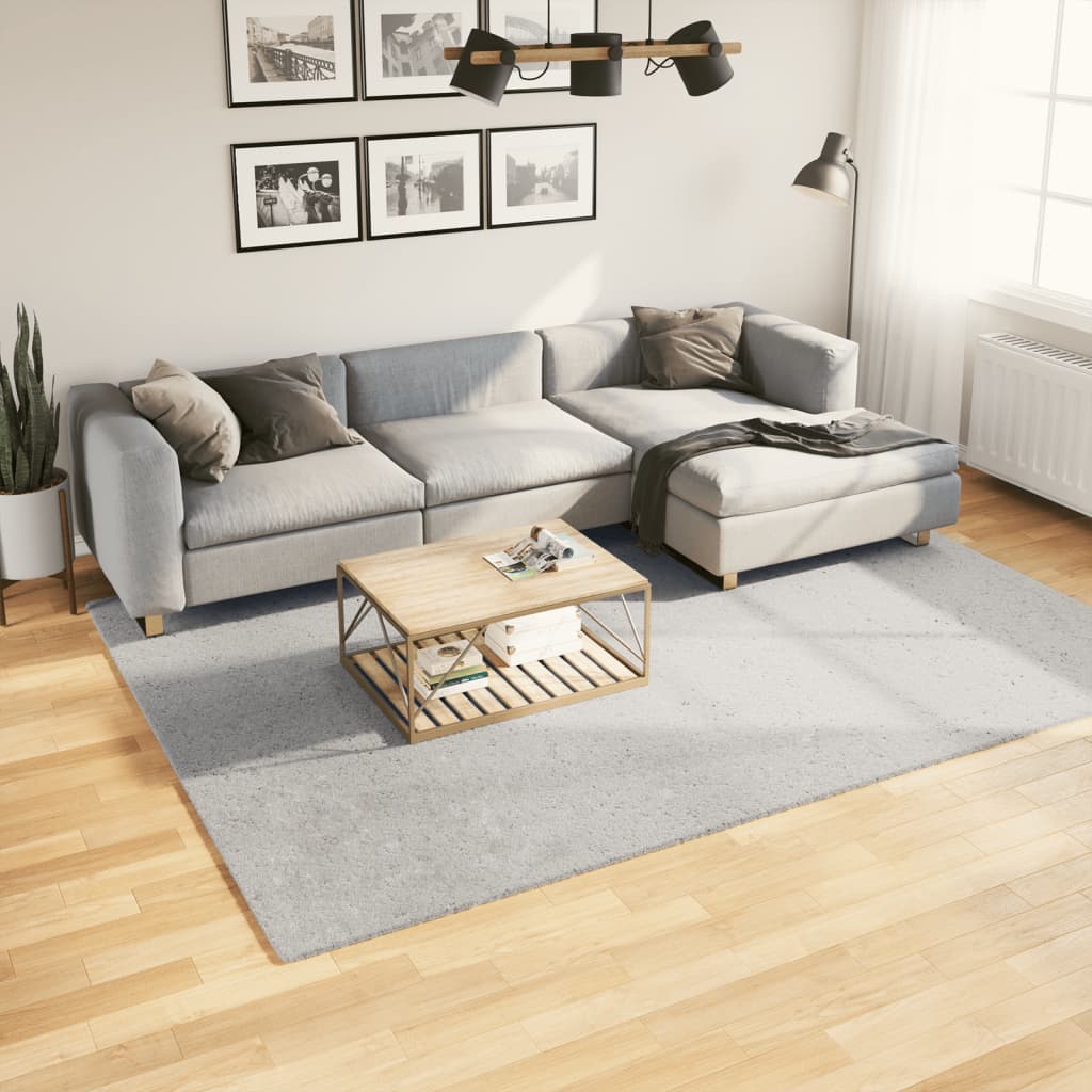 Rug HUARTE Short Pile Soft and Washable Grey 200x280 cm - Merkel Designers