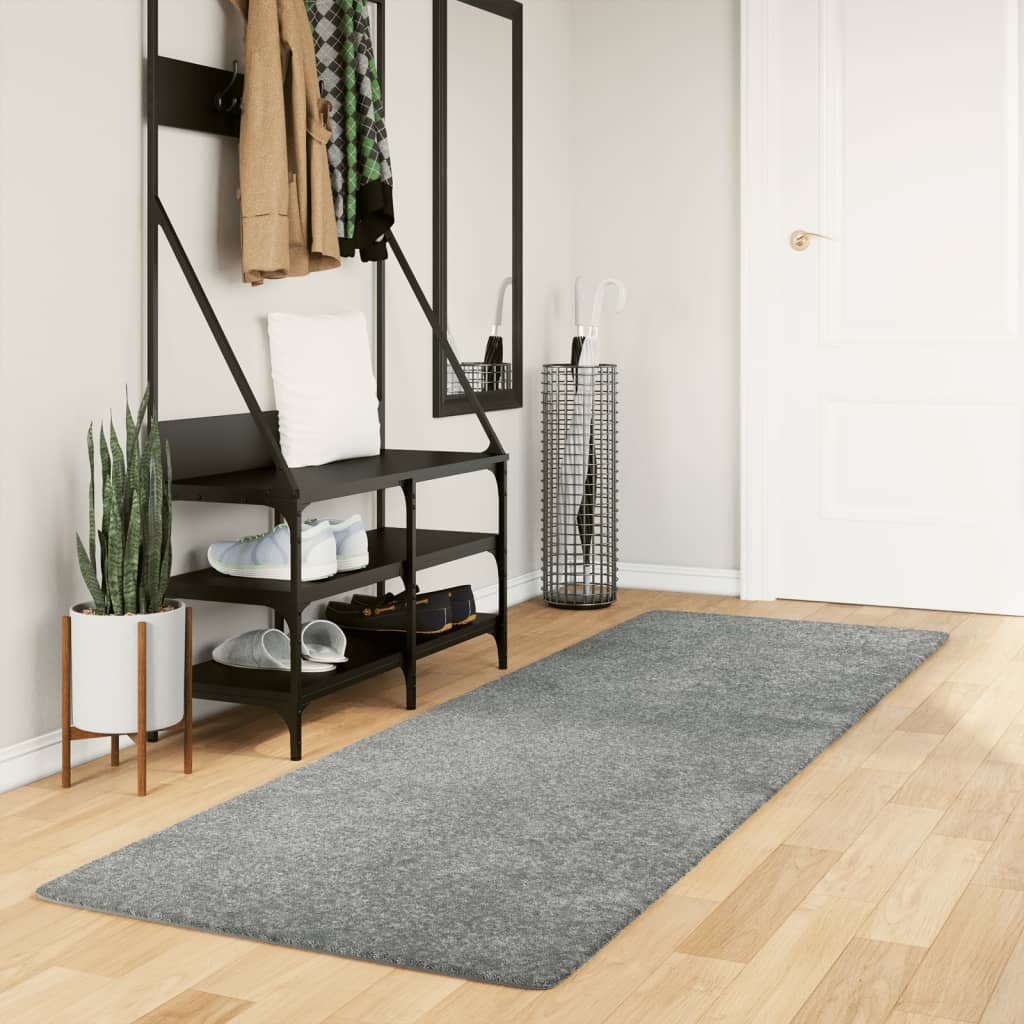 Shaggy Rug High Pile Modern Green 80x250cm - Merkel Designers