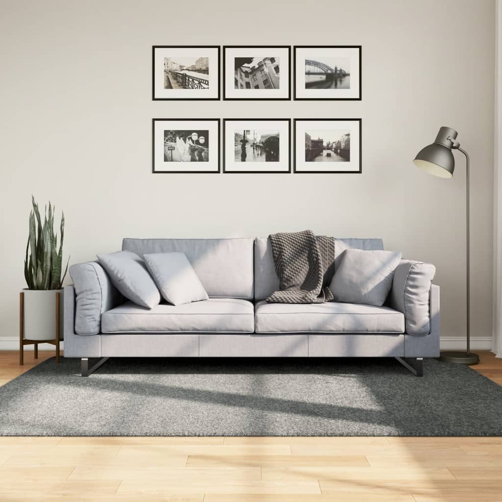 Shaggy Rug High Pile Modern Green 140x200cm - All Things Good