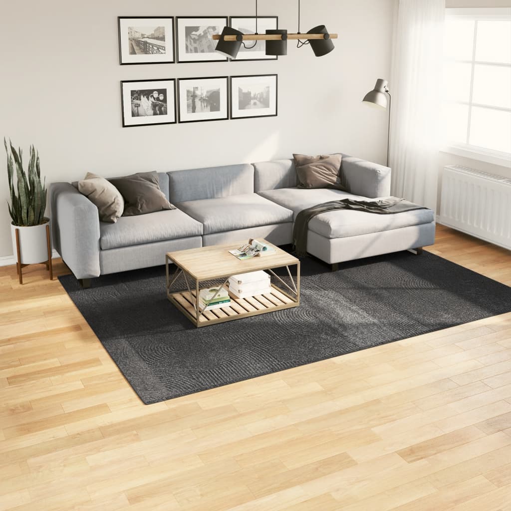 Rug IZA Short Pile Scandinavian Look Anthracite 200x280 cm - Merkel Designers