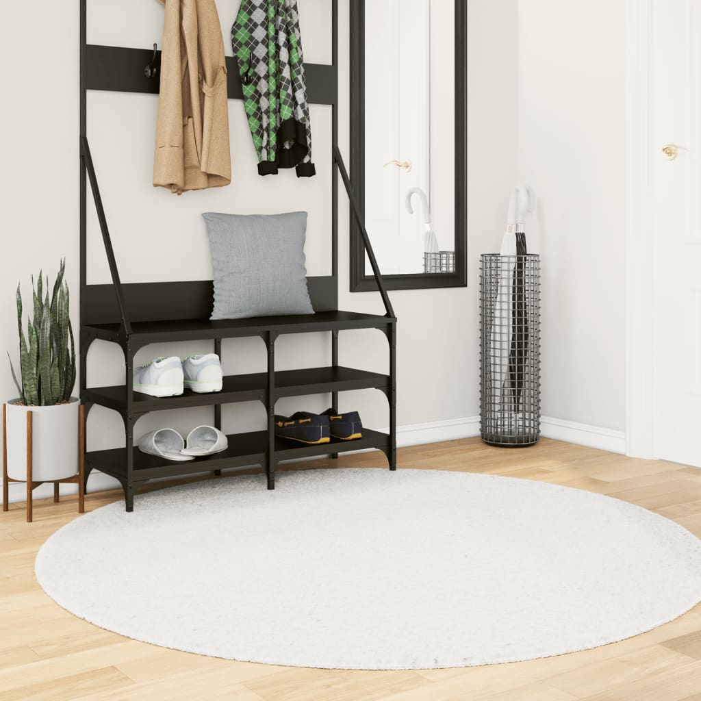 Rug OVIEDO Short Pile Cream 160 cm - Design Hut