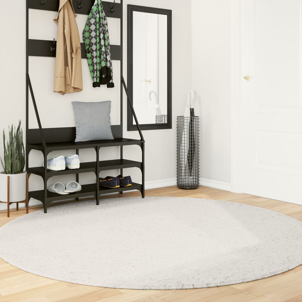 Rug OVIEDO Short Pile Cream 200 cm - Design Hut