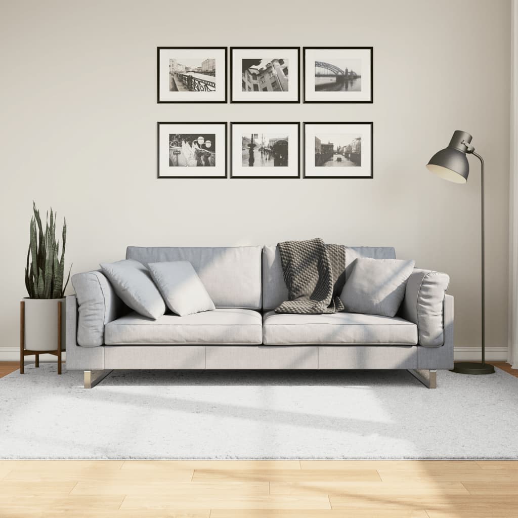 Rug OVIEDO Short Pile Grey 160x230cm - All Things Good