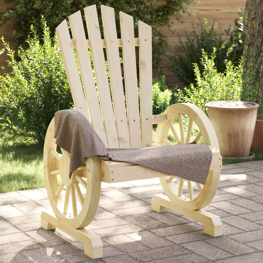 Garden Adirondack Chairs 4 Pieces Solid Wood Fir - Unbeatable Bargains