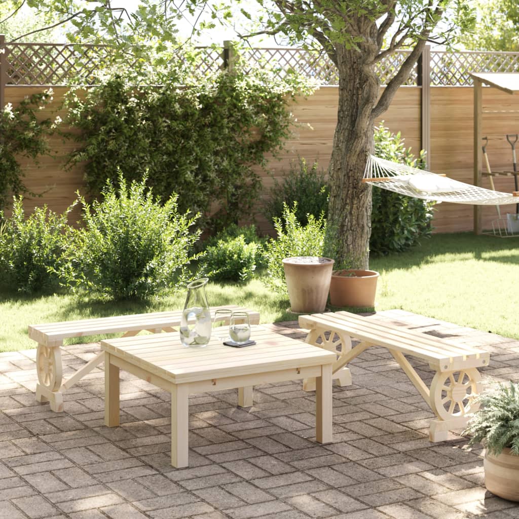 Garden Benches 2 pcs Solid Wood Fir - All Things Good