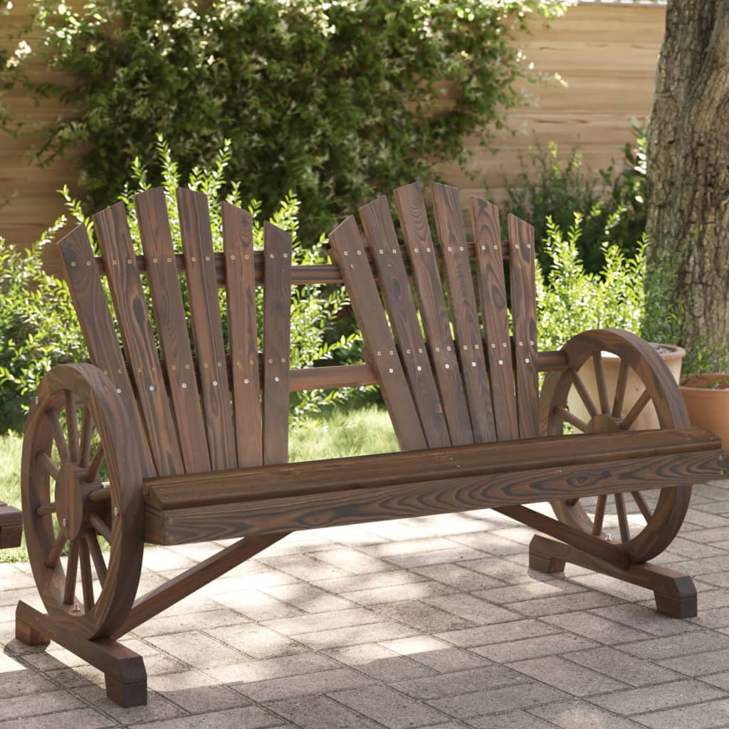 Garden Adirondack Chair 2-Seater Solid Wood Fir - Merkel Designers