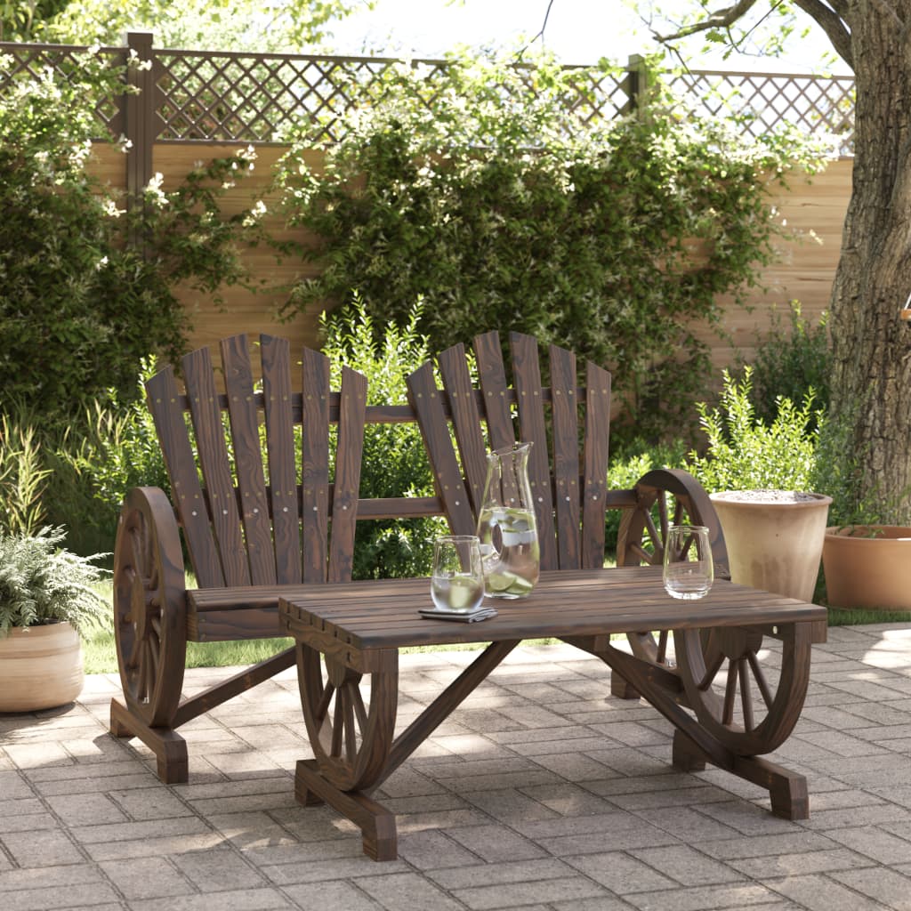 2 Piece Garden Lounge Set Solid Wood Fir - All Things Good