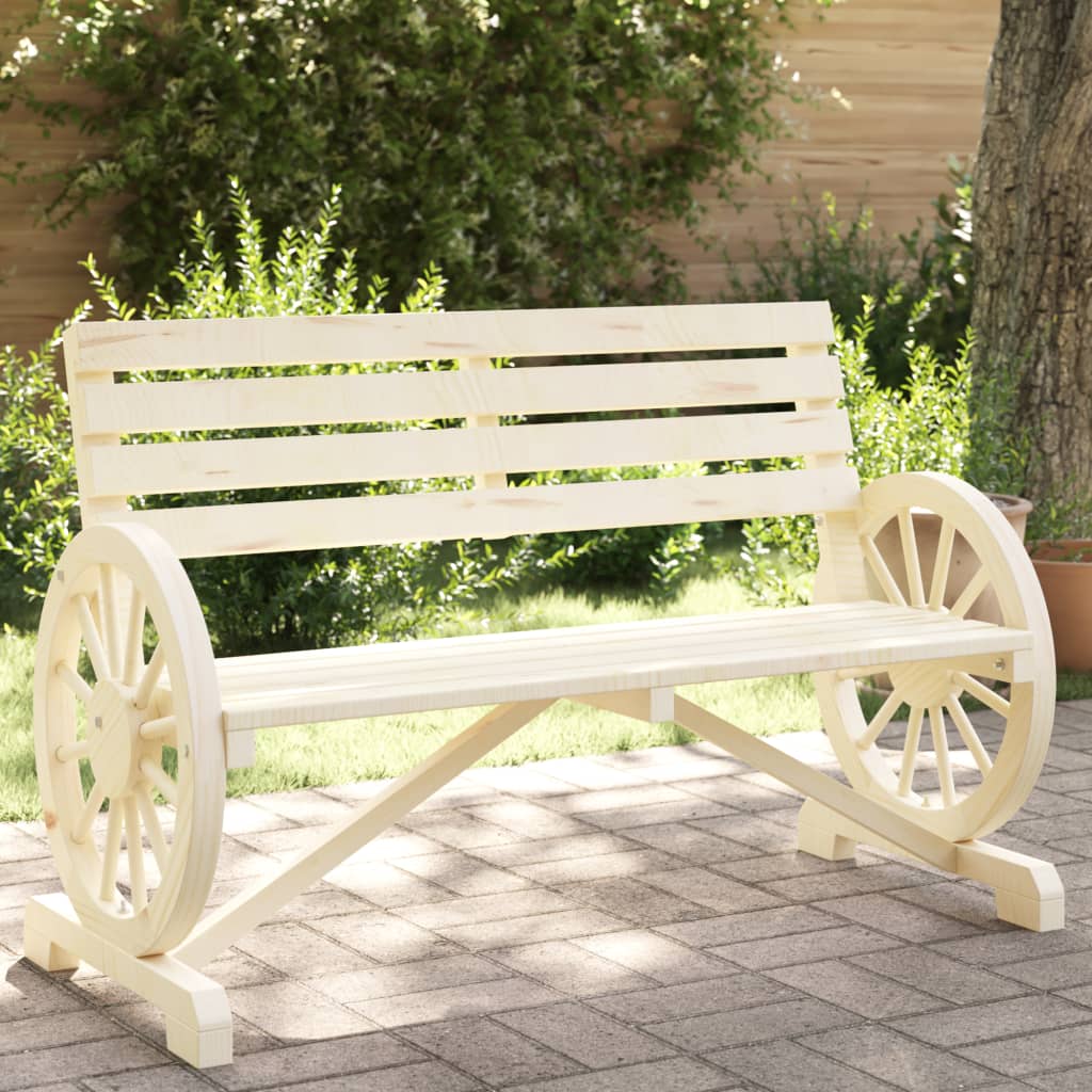 Garden Bench 2-Seater Solid Wood Fir - Style and Chic