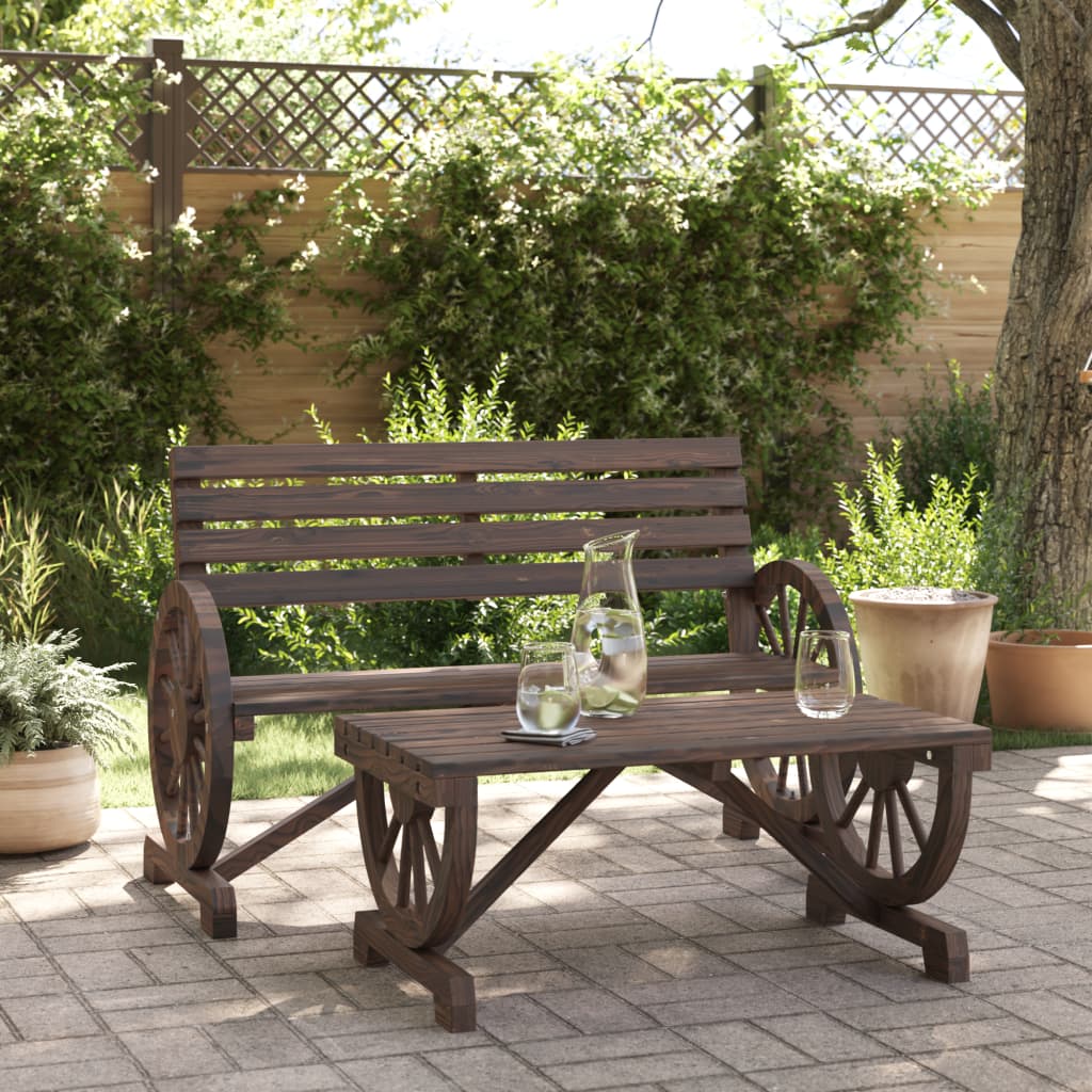 2 Piece Garden Lounge Set Solid Wood Fir - The Home Maker
